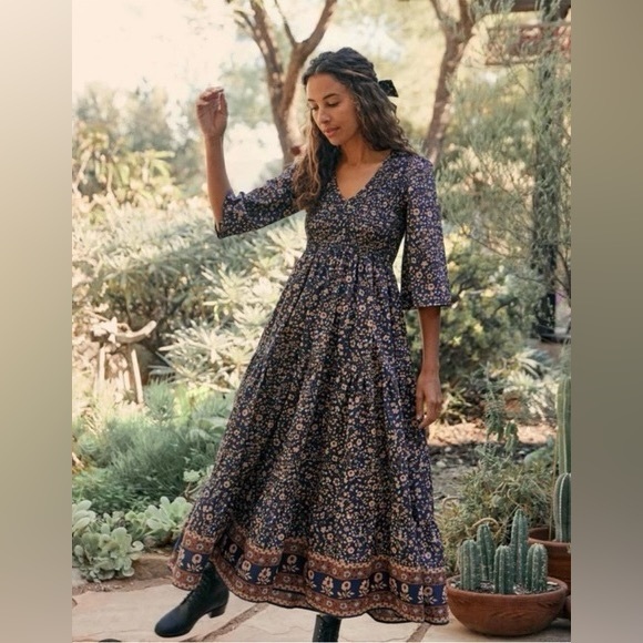 Christy Dawn Navy Anemone Basil Dress - Picture 2 of 6